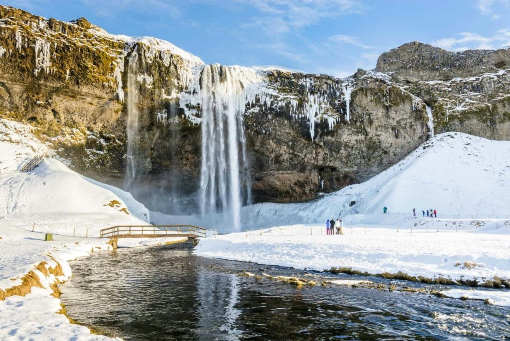 Seljalandsfoss winter