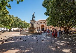 Dominican,Republic,,Santo,Domingo,-,25,February,2024:,Columbus,Statue